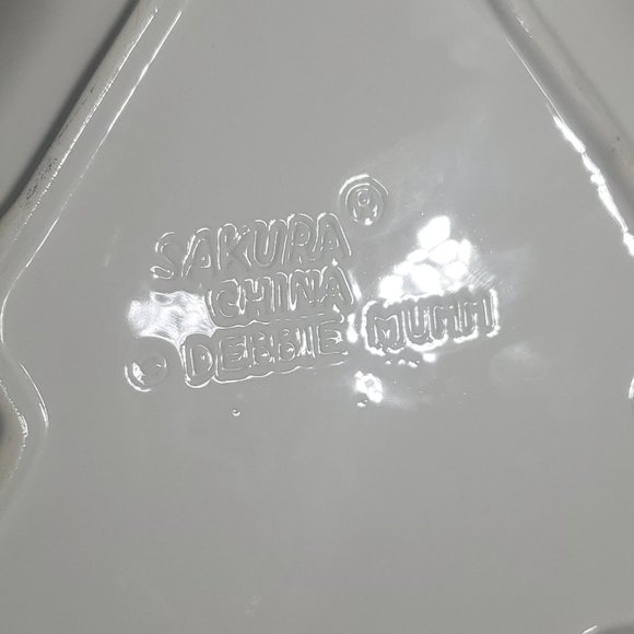 Sakura Debbie Mumm Christmas Serving Dish - Tree Shaped - Snowman Design - Picture 4 of 9